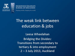The weak link between education and jobs